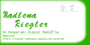 madlena riegler business card